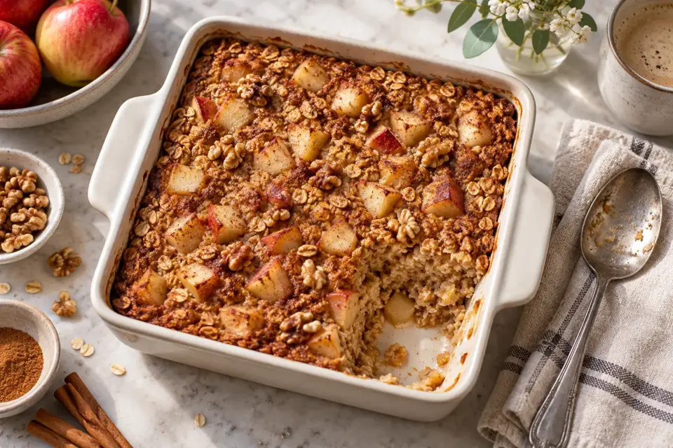 Apple Cinnamon Baked Oats
