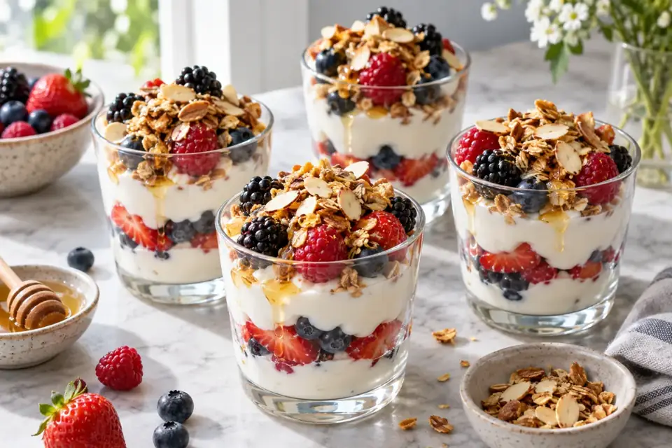 Honey Yogurt Berry Cups
