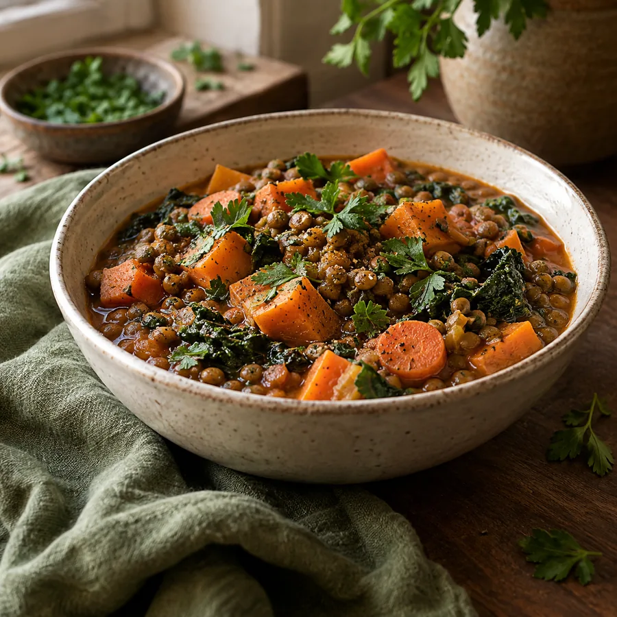 Lentil and Sweet Potato Stew
