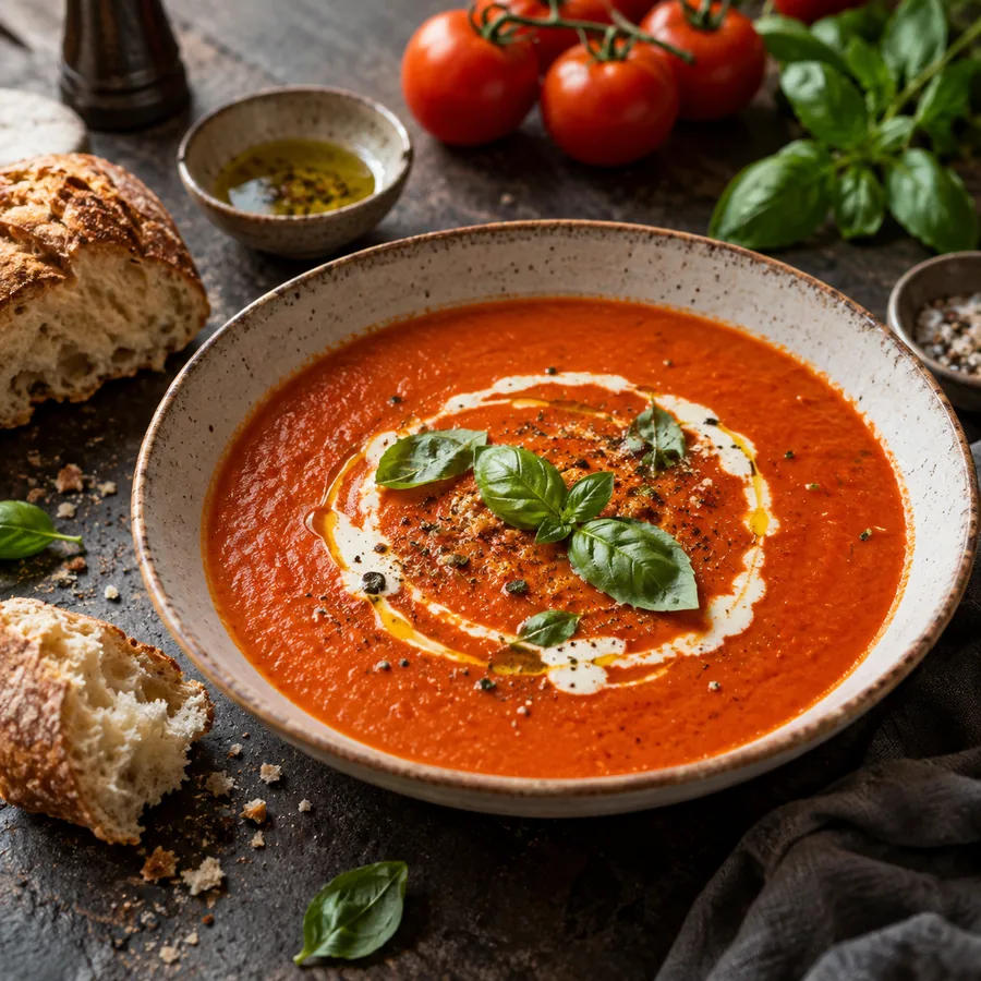 Roasted Tomato and Red Pepper Soup